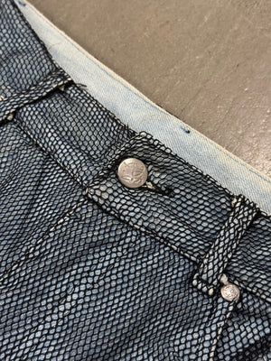 2000s Jean Paul Gaultier mesh double layer pants