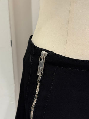 1990s Dirk Bikkembergs zipper mini skirt