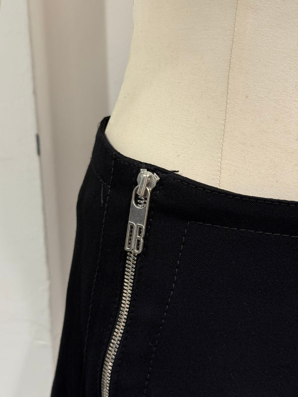 1990s Dirk Bikkembergs zipper mini skirt
