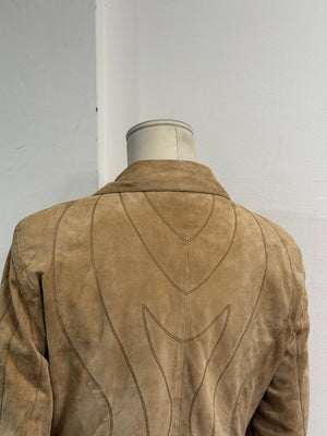 2002 Roberto Cavalli butterfly lace-up leather jacket