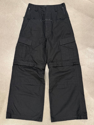 Balenciaga cut up baggy cargo pants