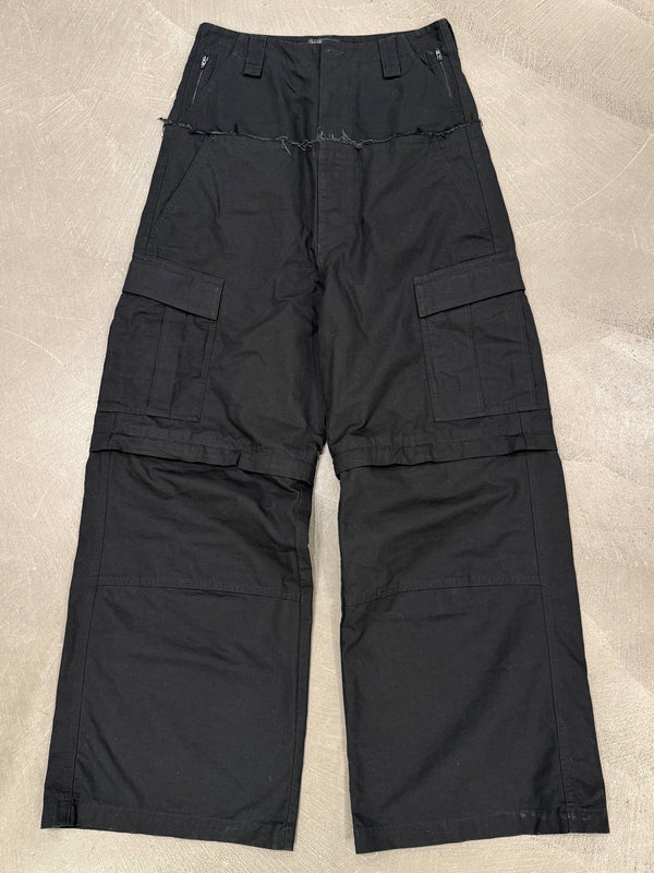Balenciaga cut up baggy cargo pants