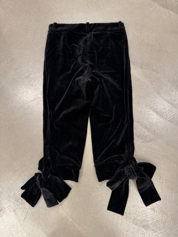 F/W2002 Yves Saint Laurent by Tom Ford bow tie velour short trousers