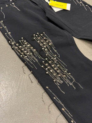 2000s Versace chain pendants pants