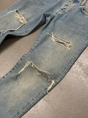 2014 Saint Laurent by Hedi Slimane crush denim slim jeans
