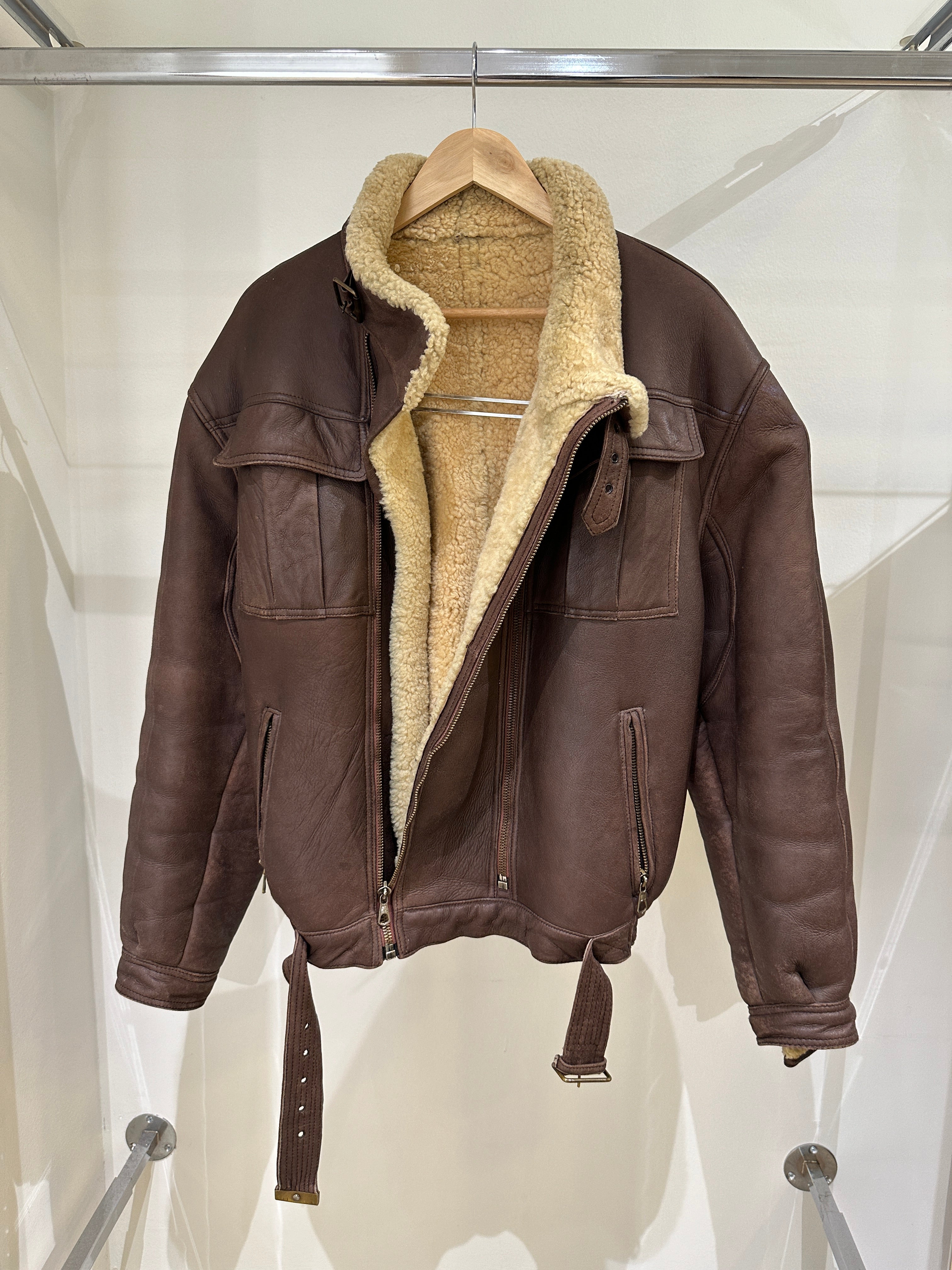 ジャケット・アウター EMPORIO ARMANI leather fur 2way jacket EMPORIO ARMANI leather fur 2way jacket