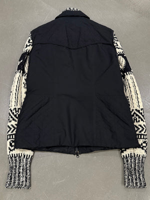 A/W2005 Christian Dior by John Galliano knit sleeves puffer jacket