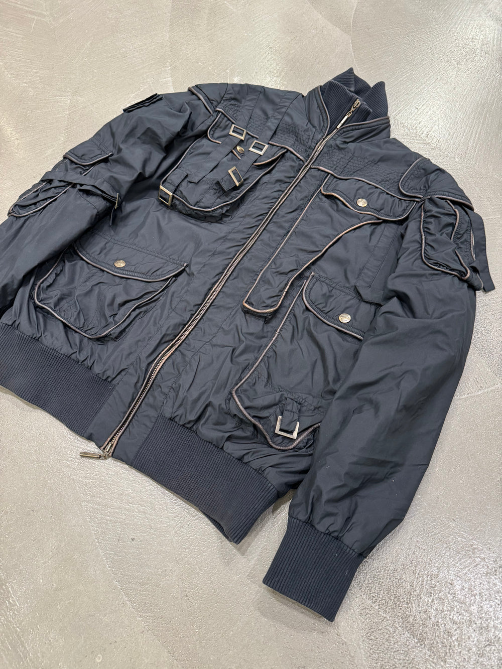A/W2005 Roberto Cavalli bondage soldier bomber jacket