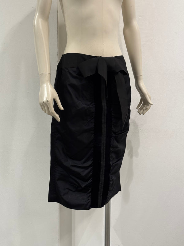 2002 Yves Saint Laurent by Tom Ford velvet silk skirt