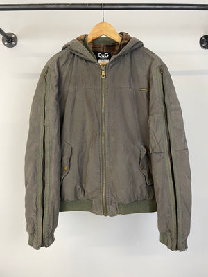 AW2003 Dolce & Gabbana zip sleeve bomber jacket
