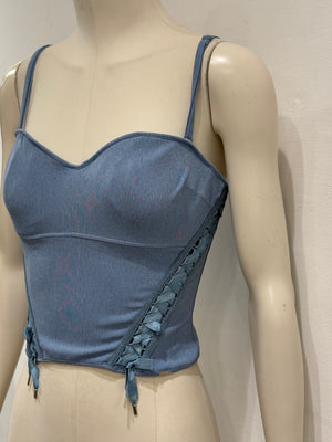 2004 Christian Dior by Galliano lace-up corset top