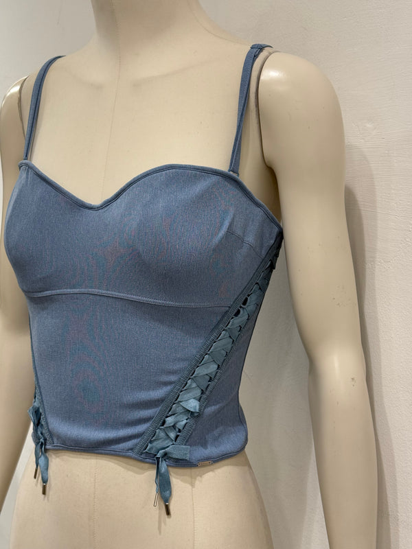 2004 Christian Dior by Galliano lace-up corset top