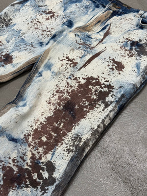 2000s Cavalli rust camo pants