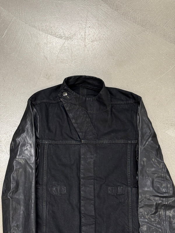 S/S2014 Rick Owens “Vicious” Slave hybrid leather sleeves jacket