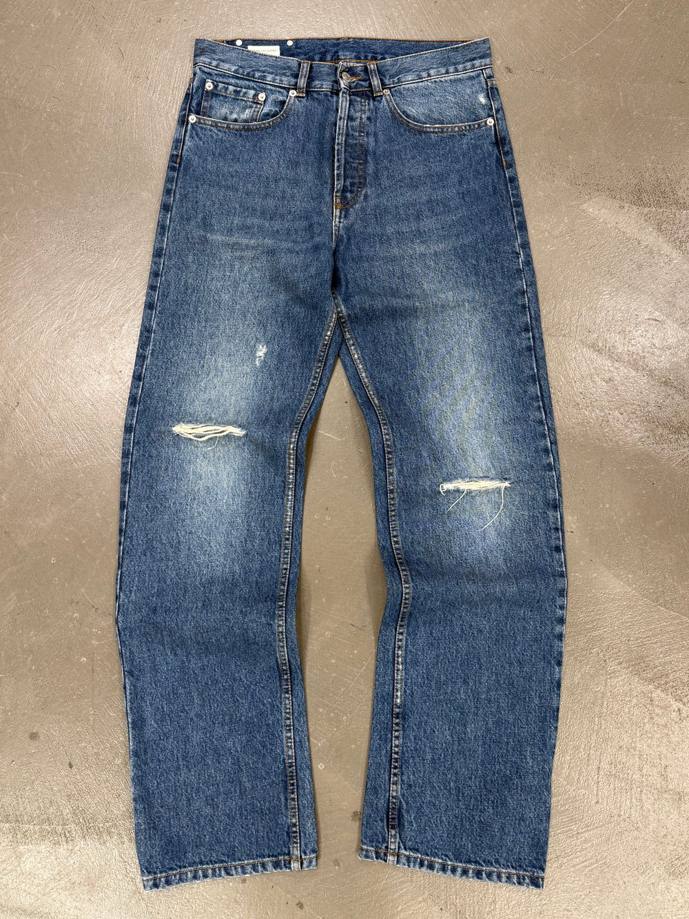 2000s Dries Van Noten distressed jeans