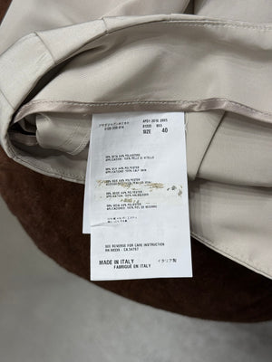 2010 Prada pleated mini skirt