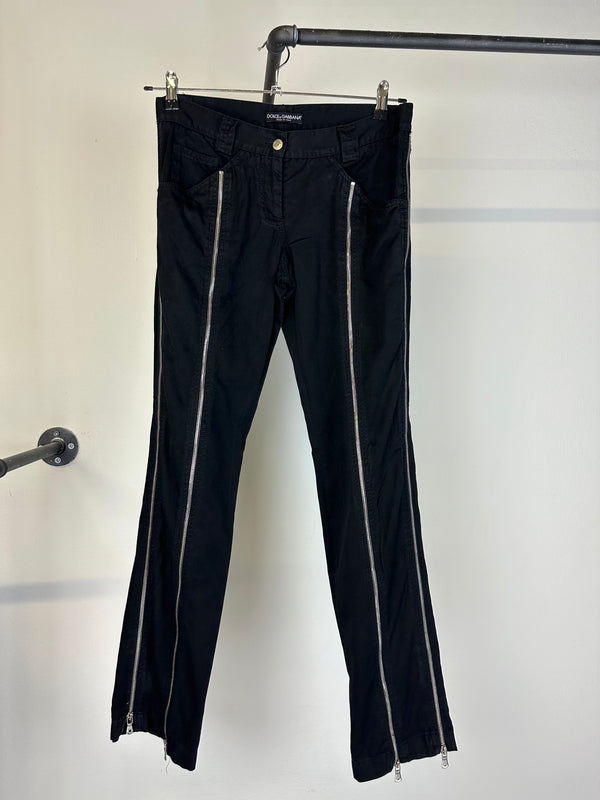 SS2003 Dolce & Gabbana Sex zipper pants