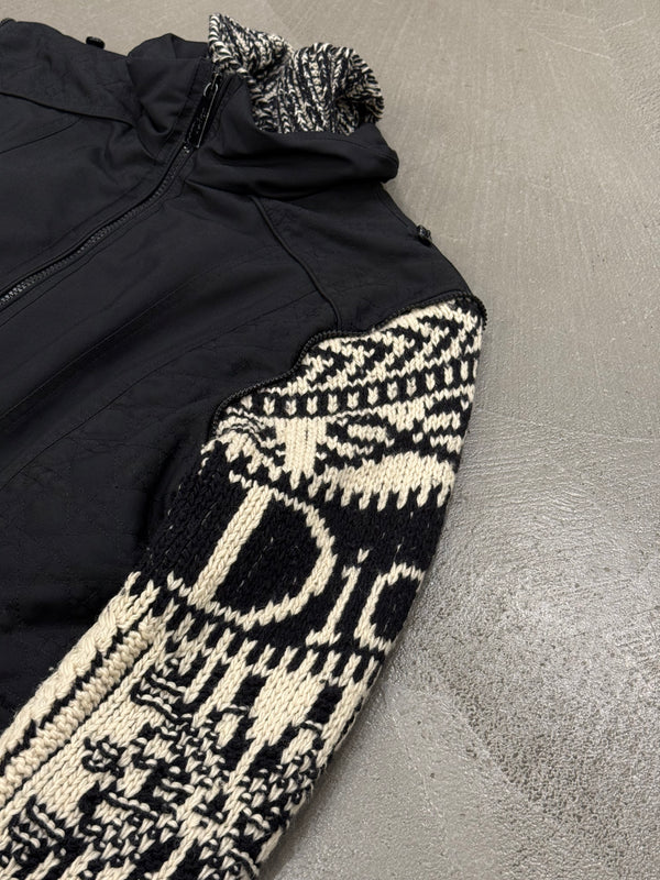A/W2005 Christian Dior by John Galliano knit sleeves puffer jacket