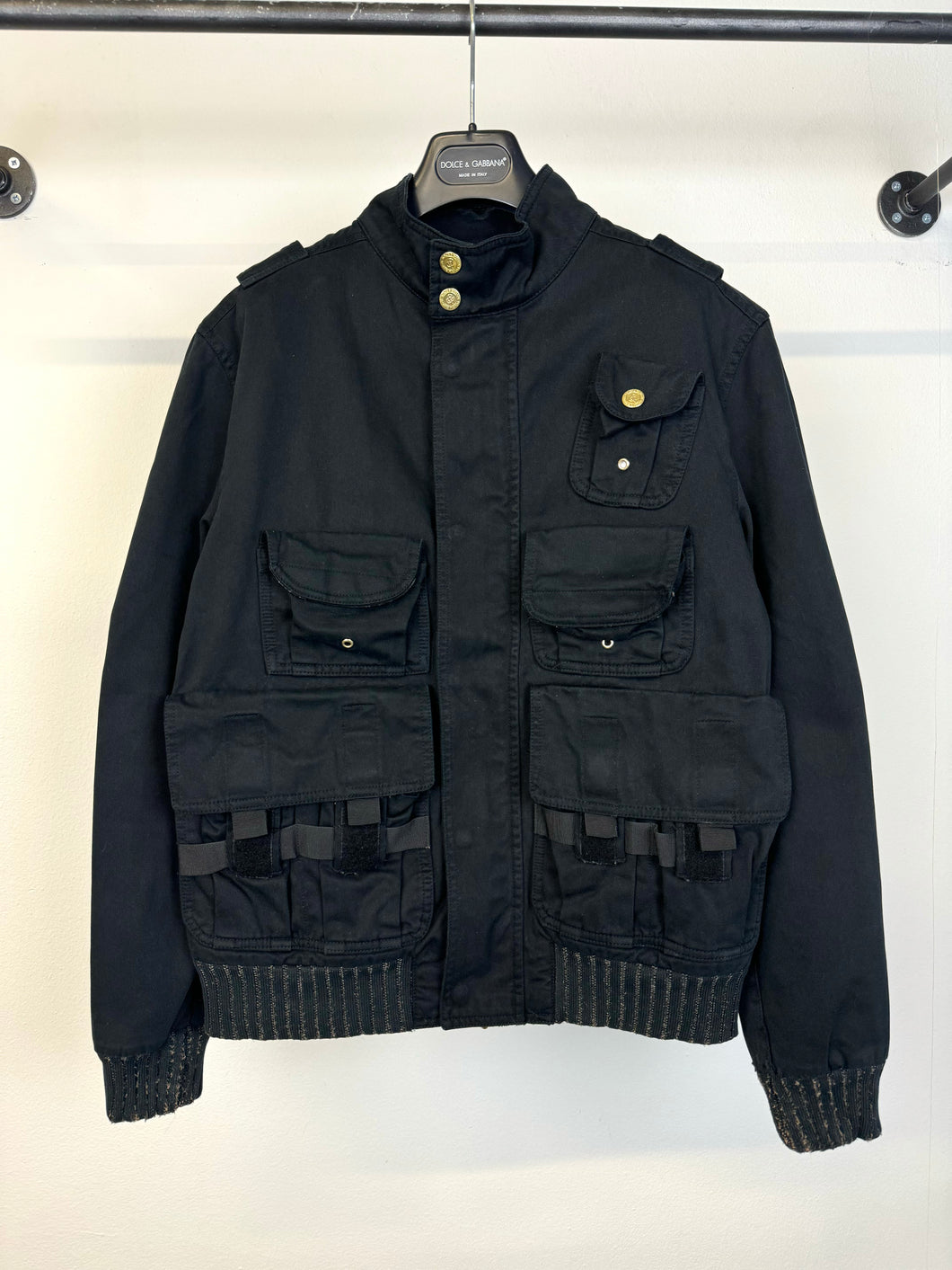 2000s Dolce & Gabbana military cargo bomber jacket