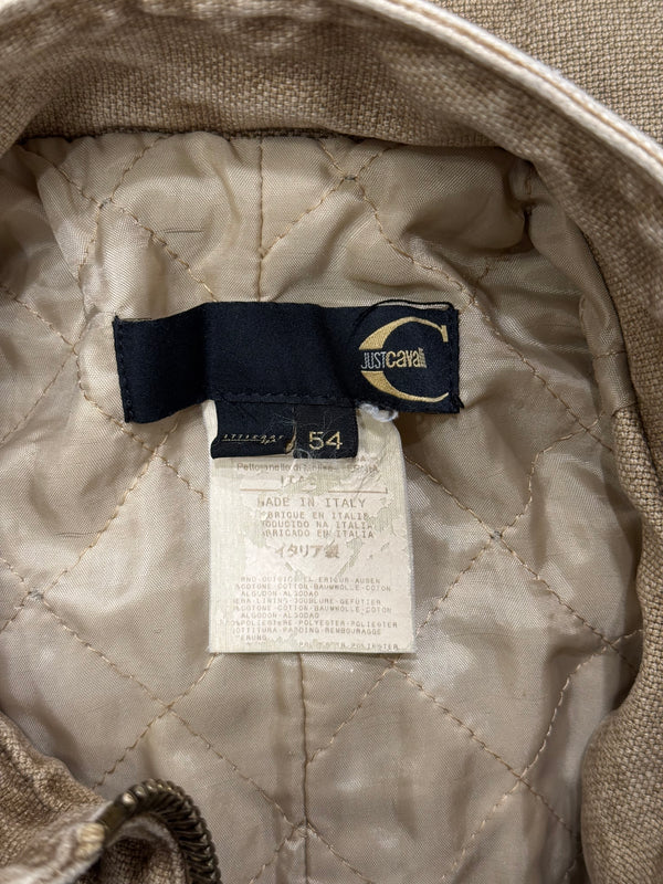 2004 Cavalli astro biker denim jacket