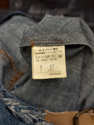 2000s Jean Paul Gaultier denim asymmetrical dress