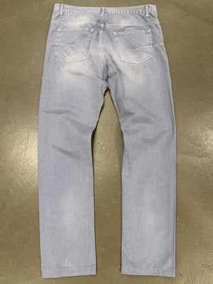 2000s Dior light wash faded denim straight jeans