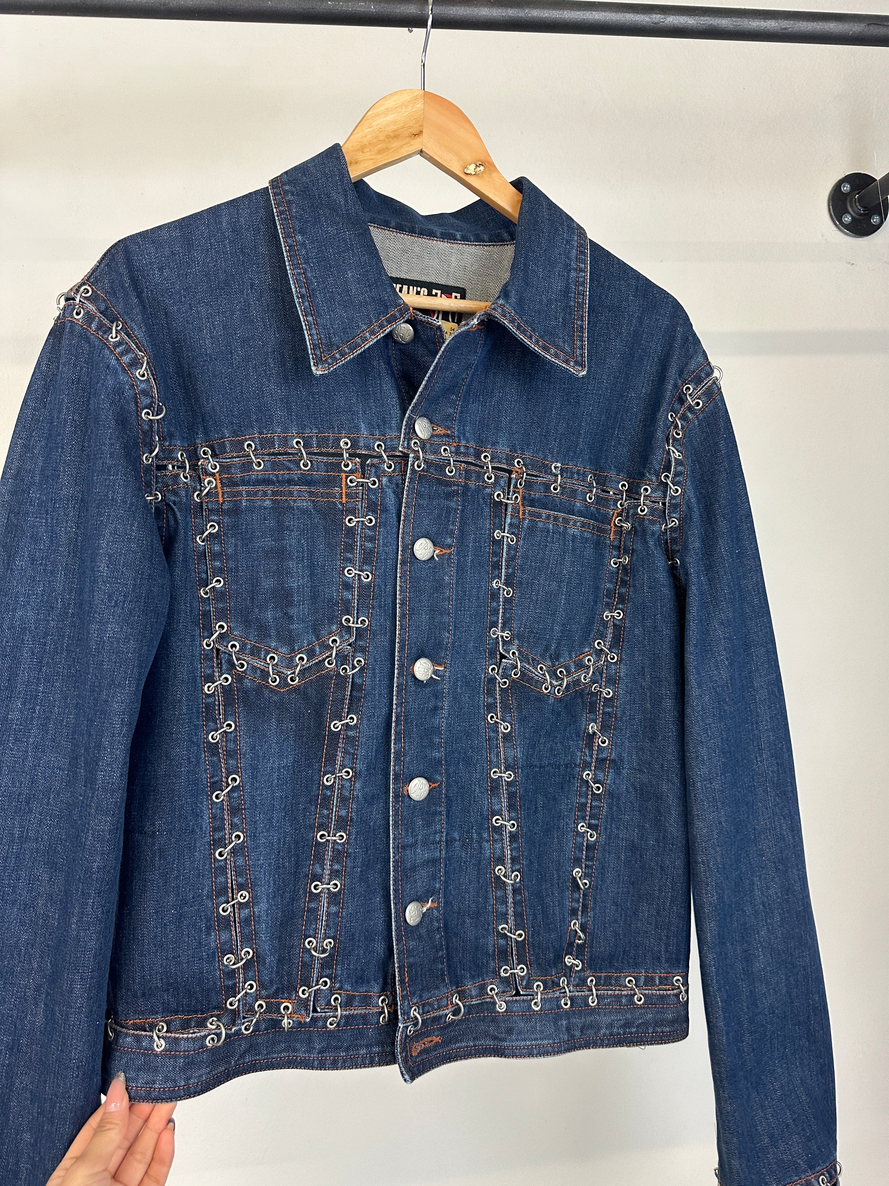 ジャケット・アウター Jean Paul Gaultier plaid jacket y2k Jean Paul Gaultier Vintage Men's Denim Jacket Y2K 80s 90`s