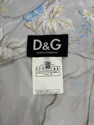2000s Dolce & Gabbana floral print midi dress
