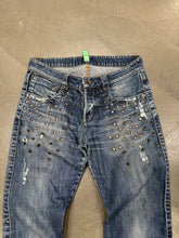 Load image into Gallery viewer, 2000s Dirk Bikkembergs holed eyelet studded jeans
