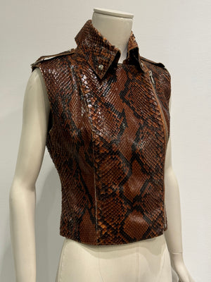 S/S2001 Dolce & Gabbana Python leather top
