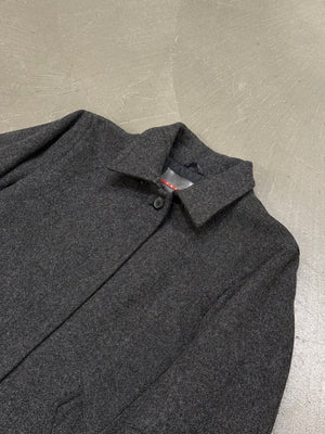 2000s Prada single breasted long wool coat
