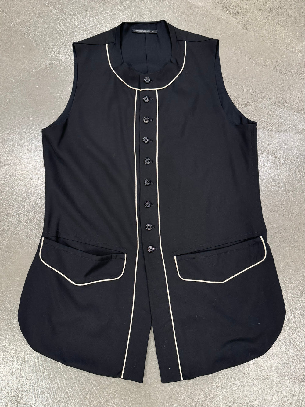 2000s Yohji Yamamoto wool black vest