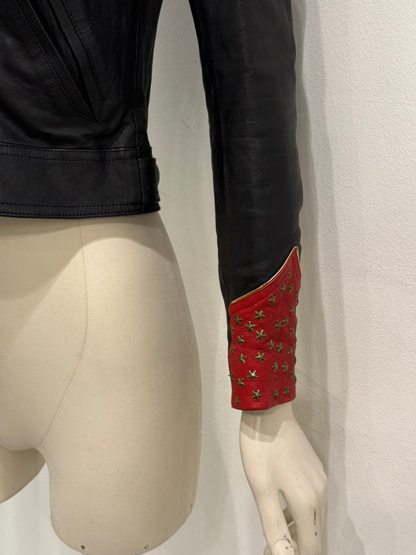 S/S2015 Saint Laurent by Hedi Slimane runway sample studded stars leather jacket