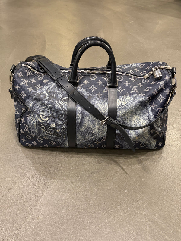 2017 Louis Vuitton x Chapman Brothers Savannah canvas Keepall 45