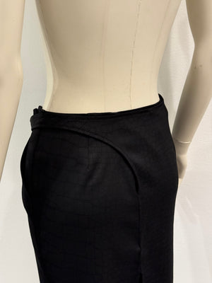 2000s Roberto Cavalli belted midi skirt