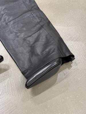 Balenciaga Falkon thigh-high leather pants boots
