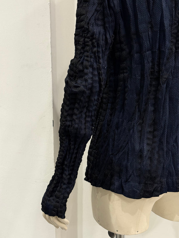Issey Miyake pleated deconstructed jacket