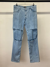 Load image into Gallery viewer, F/W 2020-2021 Raf Simons cut-out baggy jeans
