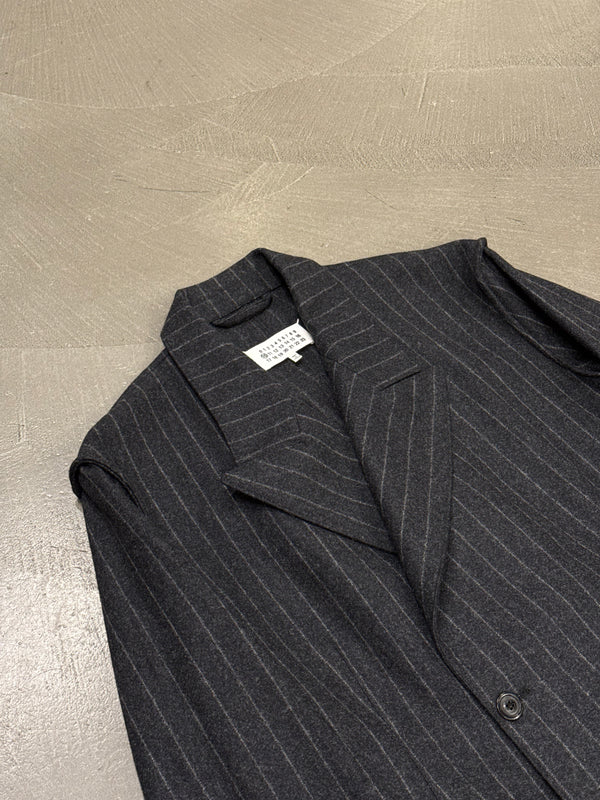A/W2020 Maison Margiela pinstripe wool double breasted jacket