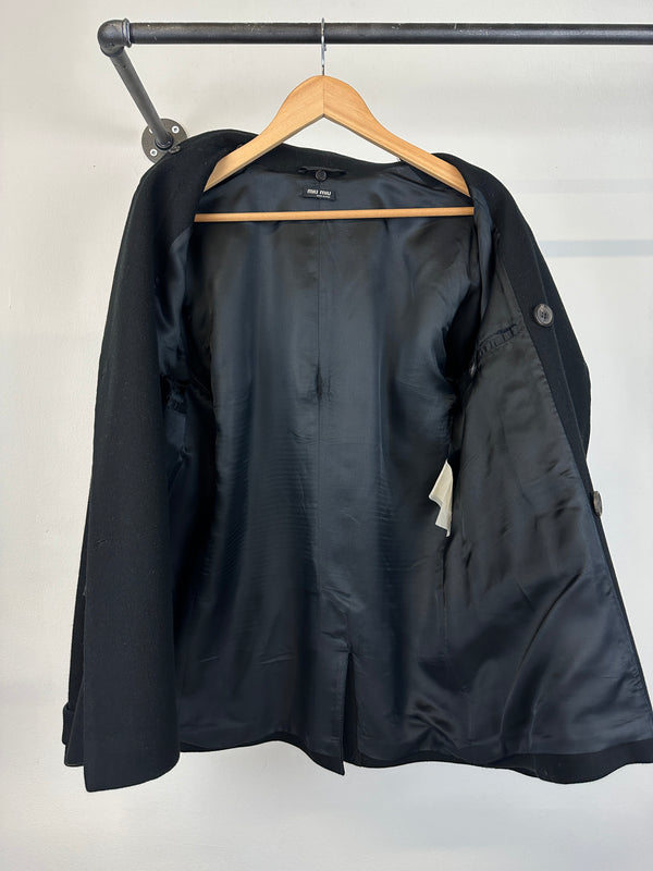 2000s Miu Miu double breasted wool coat
