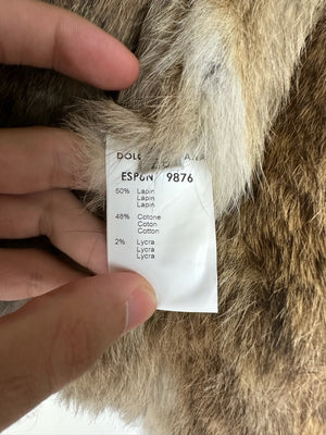 AW2002 Dolce & Gabbana cargo fur vest
