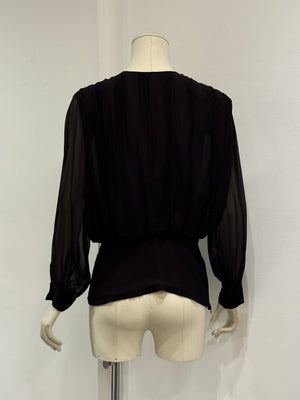 2000s Gianfranco Ferre sheer bluse