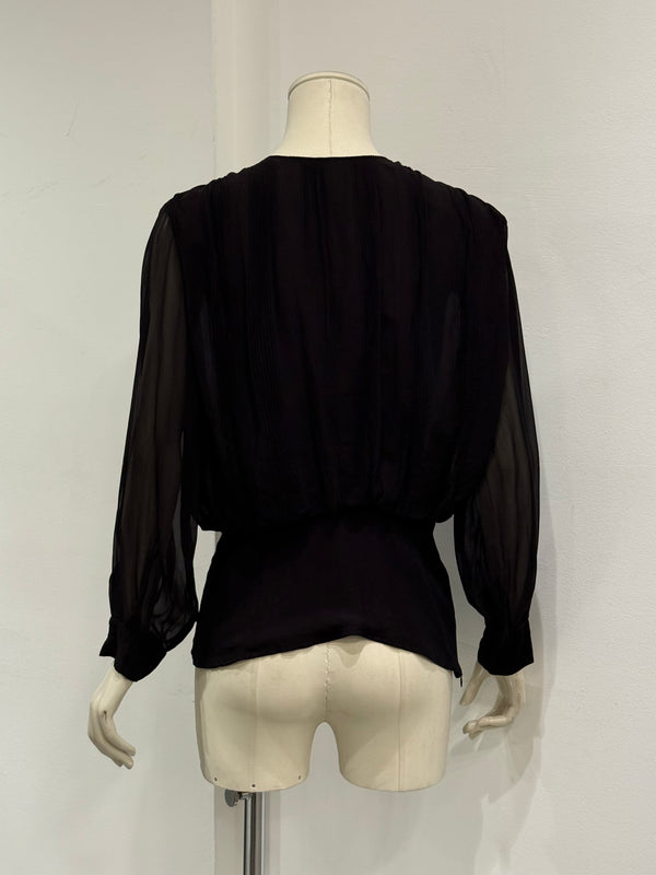 2000s Gianfranco Ferre sheer bluse