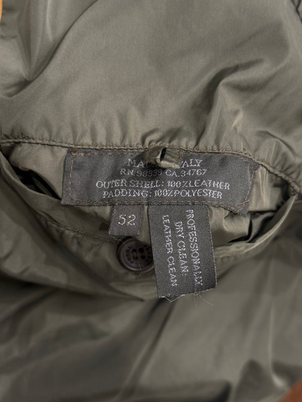 A/W1999 Prada runway leather hooded duffle coat