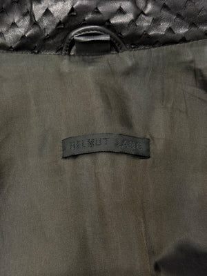 S/S2001 Helmut Lang punched laser cut leather jacket
