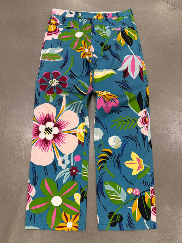 S/S1999 Gucci floral print trousers