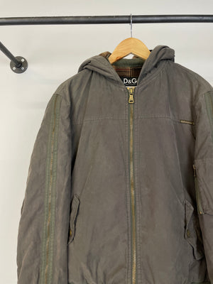 AW2003 Dolce & Gabbana zip sleeve bomber jacket