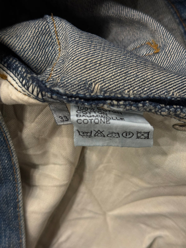 2003 Dior “Luster” waxed distressed jeans