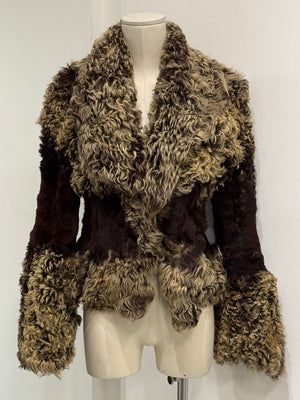 A/W1999 Roberto Cavalli Mongolian lamb fur jacket