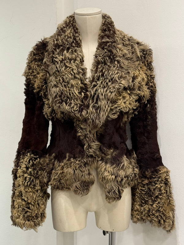 A/W1999 Roberto Cavalli Mongolian lamb fur jacket